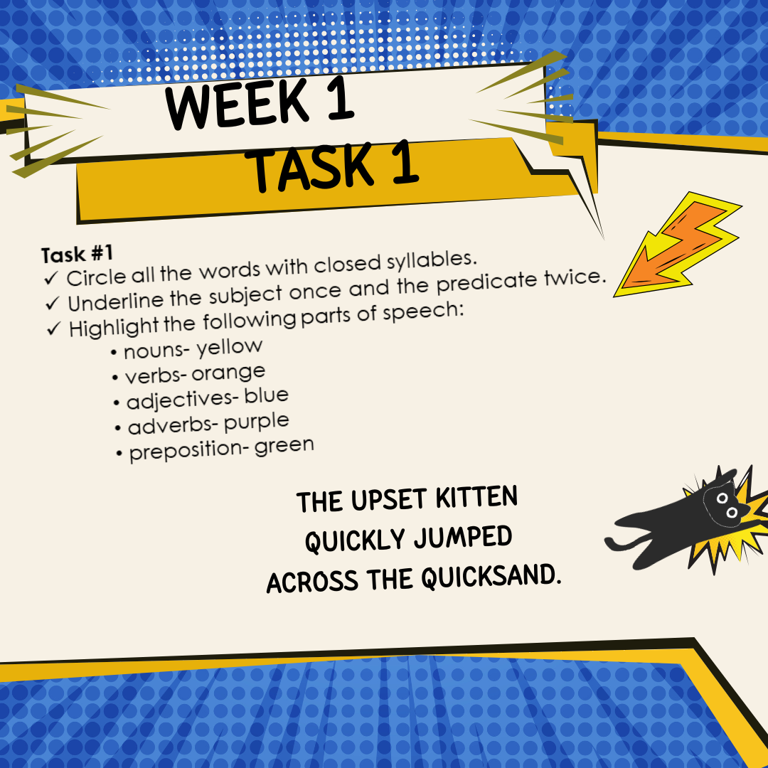 Phonics + Grammar Writing Tasks