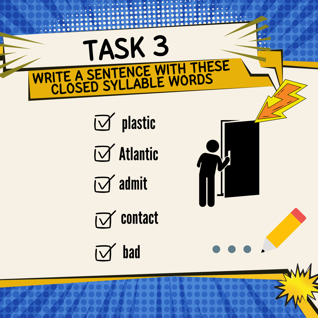 Phonics + Grammar Writing Tasks