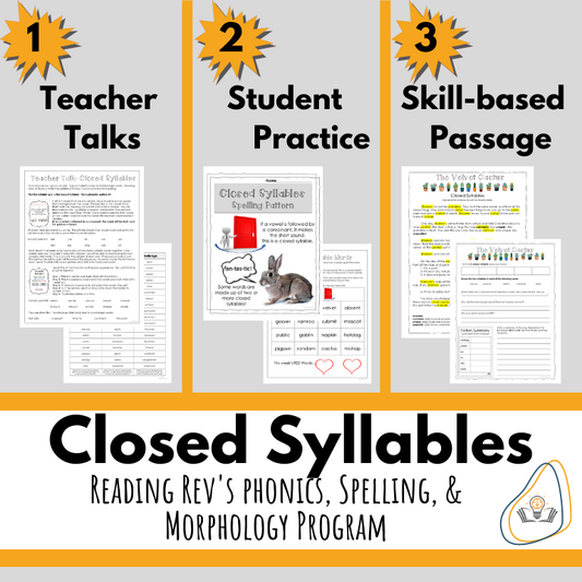 Free Sample Weekly Unit- Closed Syllables