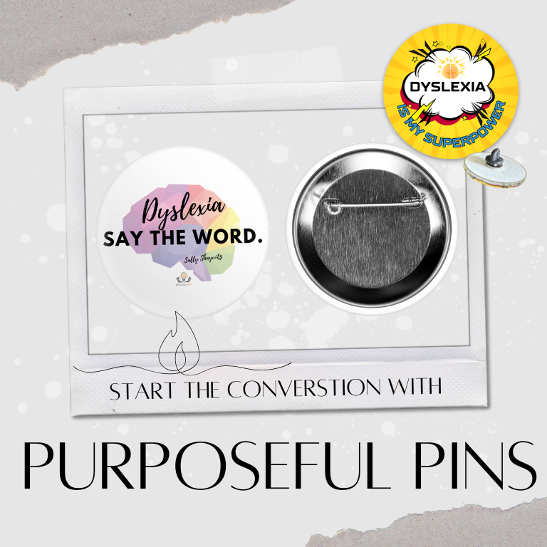 Dyslexia is My Superpower Pin