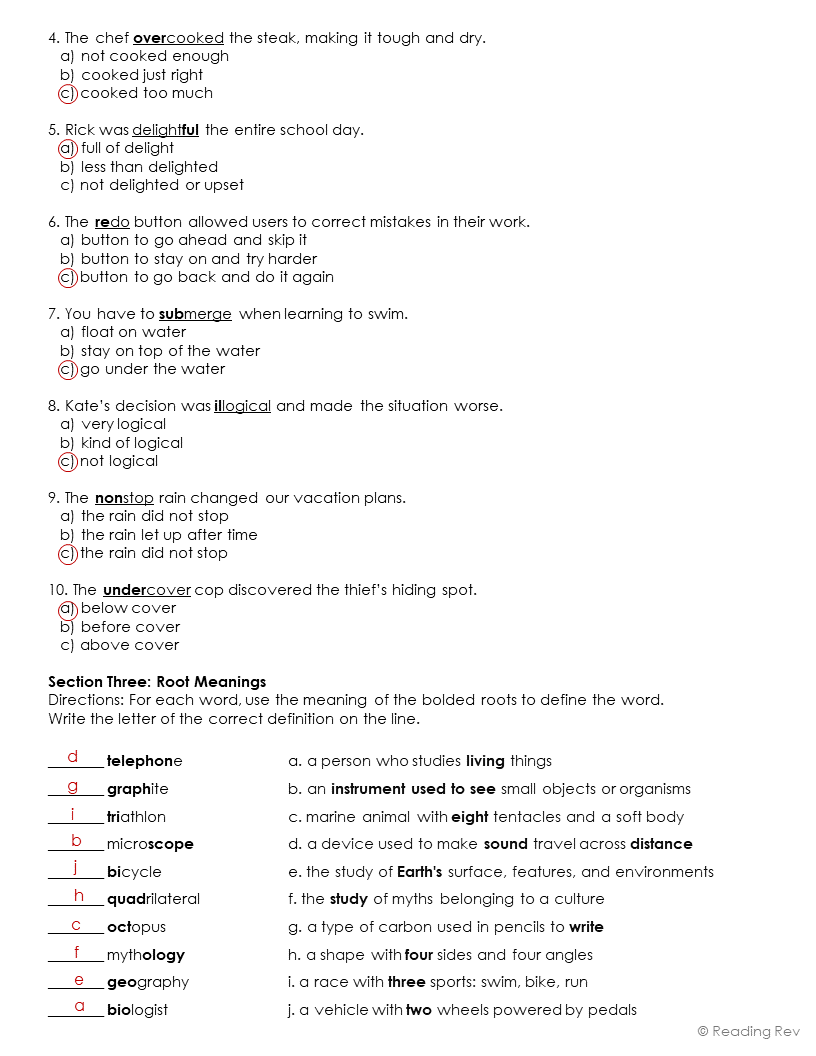 Reading Rev Intermediate Morphology Program
