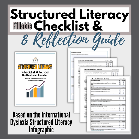 Structured Literacy Checklist & School Reflection Guide