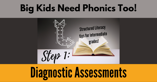 BIG Kids Need Phonics Too Series! Step 1: Diagnostic Assessments