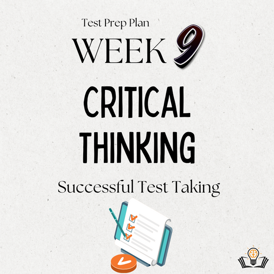 Test Prep Plan WEEK 9