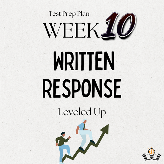 Test Prep Plan WEEK 10