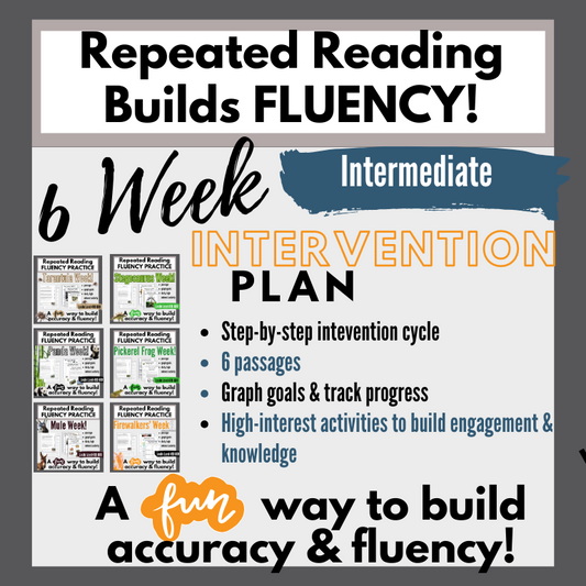 6 Week Fluency Intervention Set 1