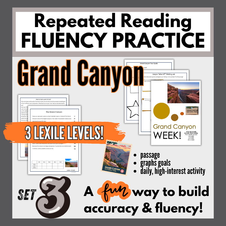 6 Week Fluency Intervention Set 3