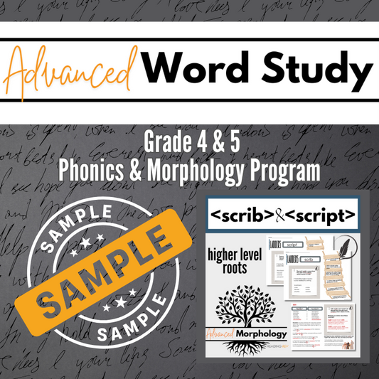 Advanced Morphology Sample Unit