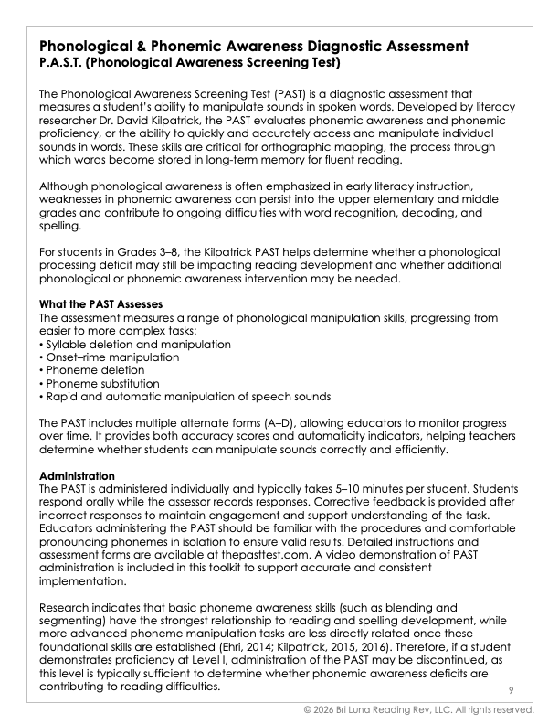 3-8 Grade Diagnostic Toolkit