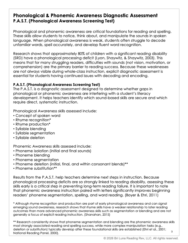 K-2 Diagnostic Assessment Toolkit