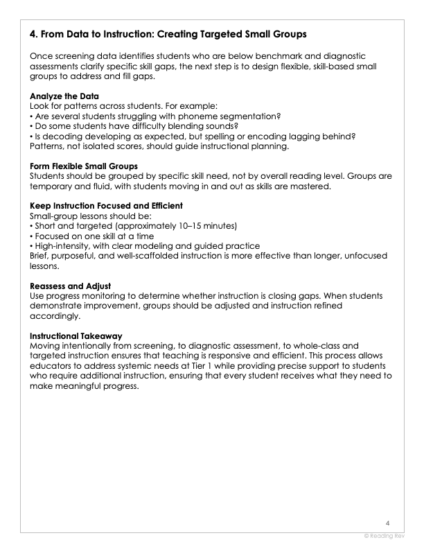 3-8 Grade Diagnostic Toolkit