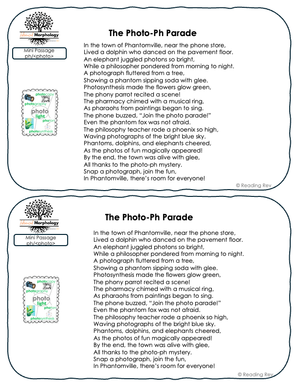 Advanced Word Study Mini-Passages