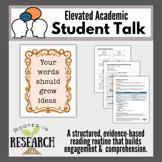 Elevate Student Talk! Rooted in Research